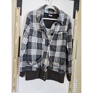 Stylish Plaid Bomber Jacket